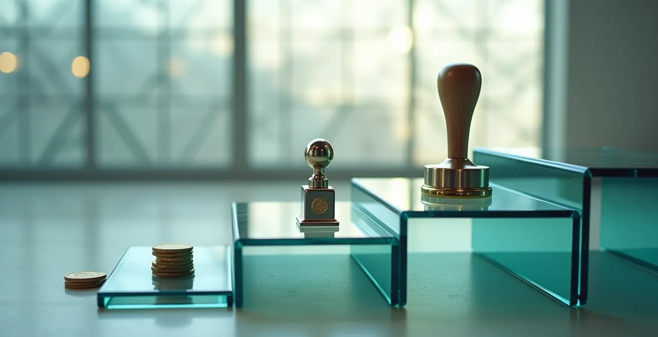 Visual flowchart showing the sequential steps of business registration process