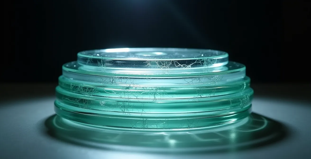 Abstract representation of cultural debt accumulating like compound interest over time