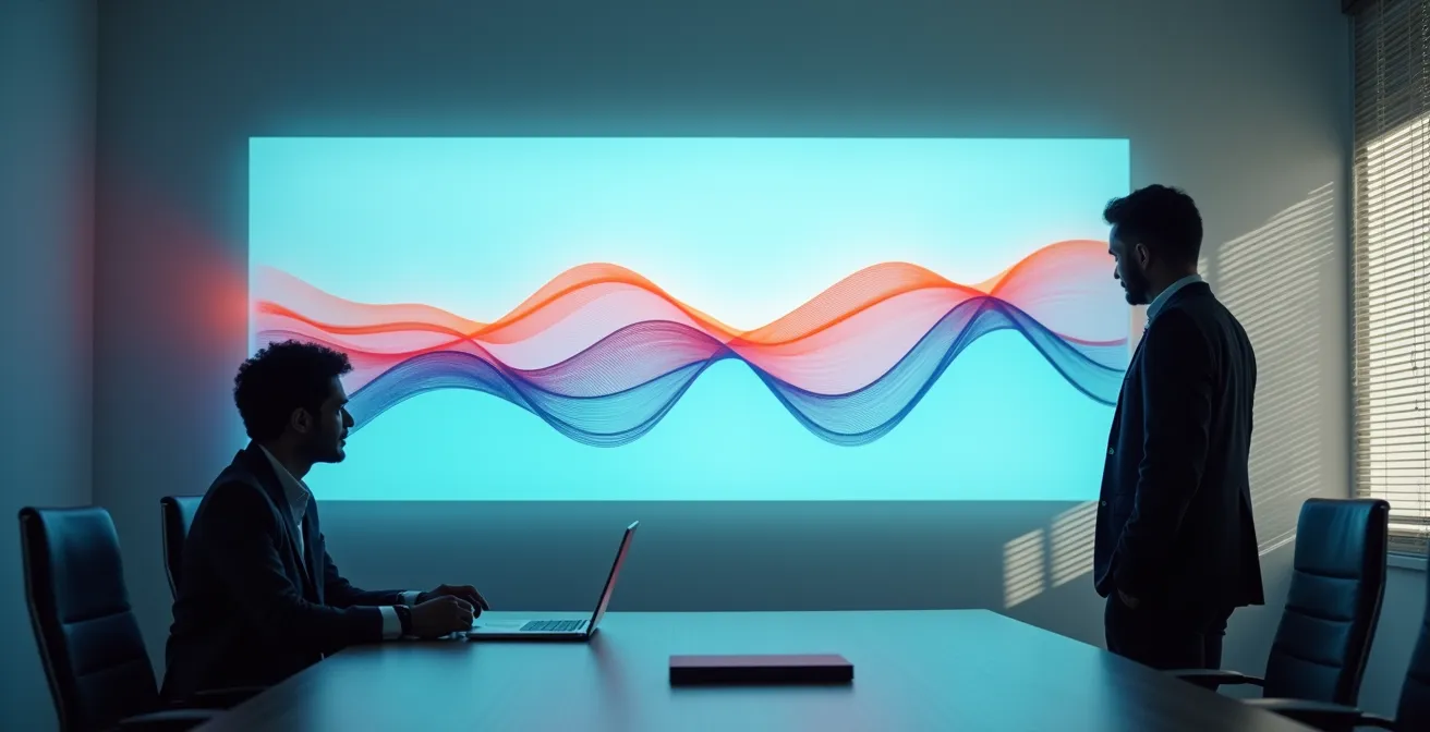 Data visualization showing different customer cohort behaviors over time