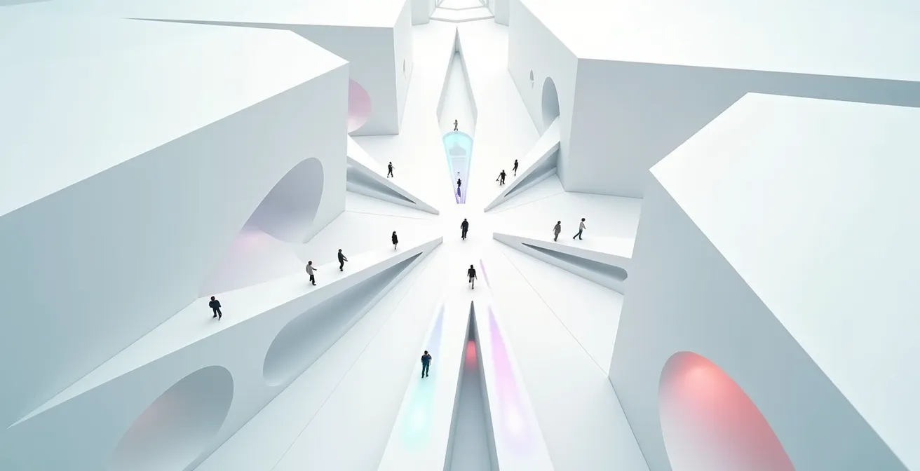 Minimalist representation of direct digital pathways between business and consumers