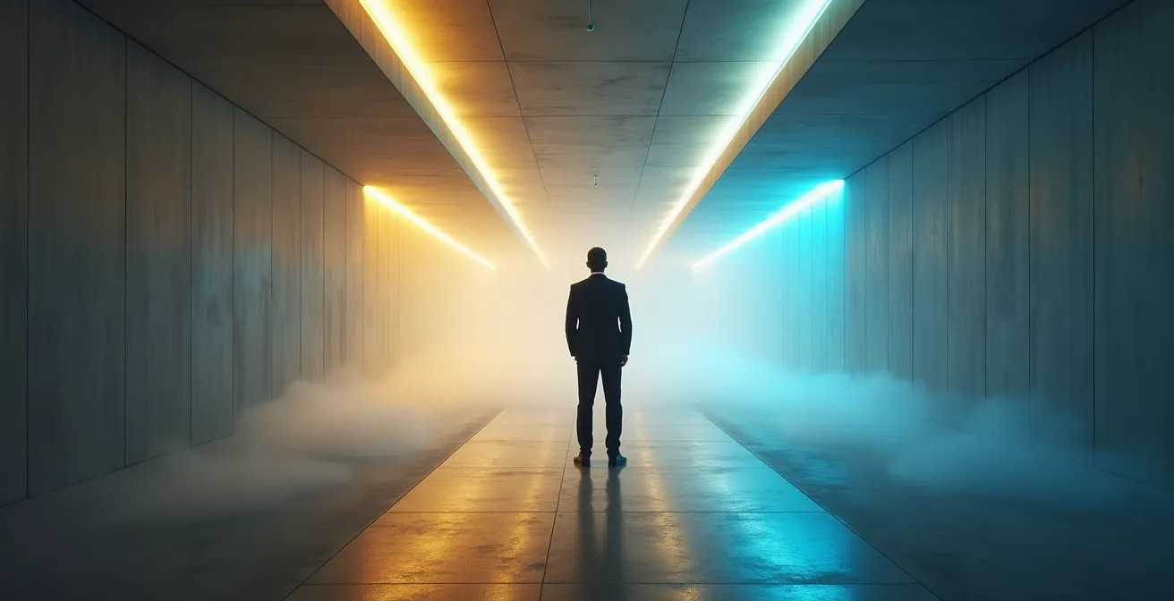 Multiple pathways representing different exit strategies from a joint venture