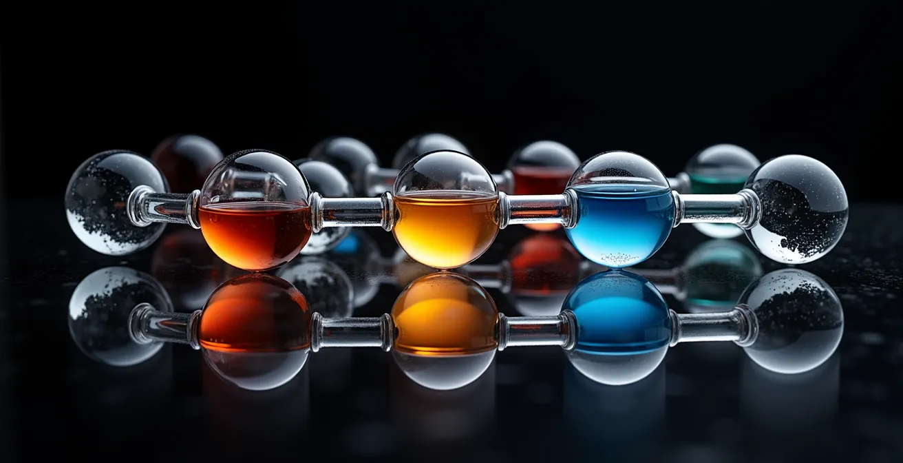 Abstract visualization of knowledge transfer within an organization, highlighting the void left by a departed employee.