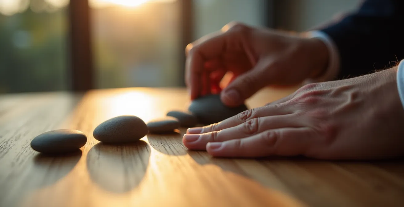 CEO in contemplative morning routine preparing for strategic decisions