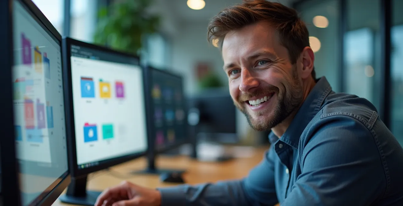 Organized digital file structure visualization